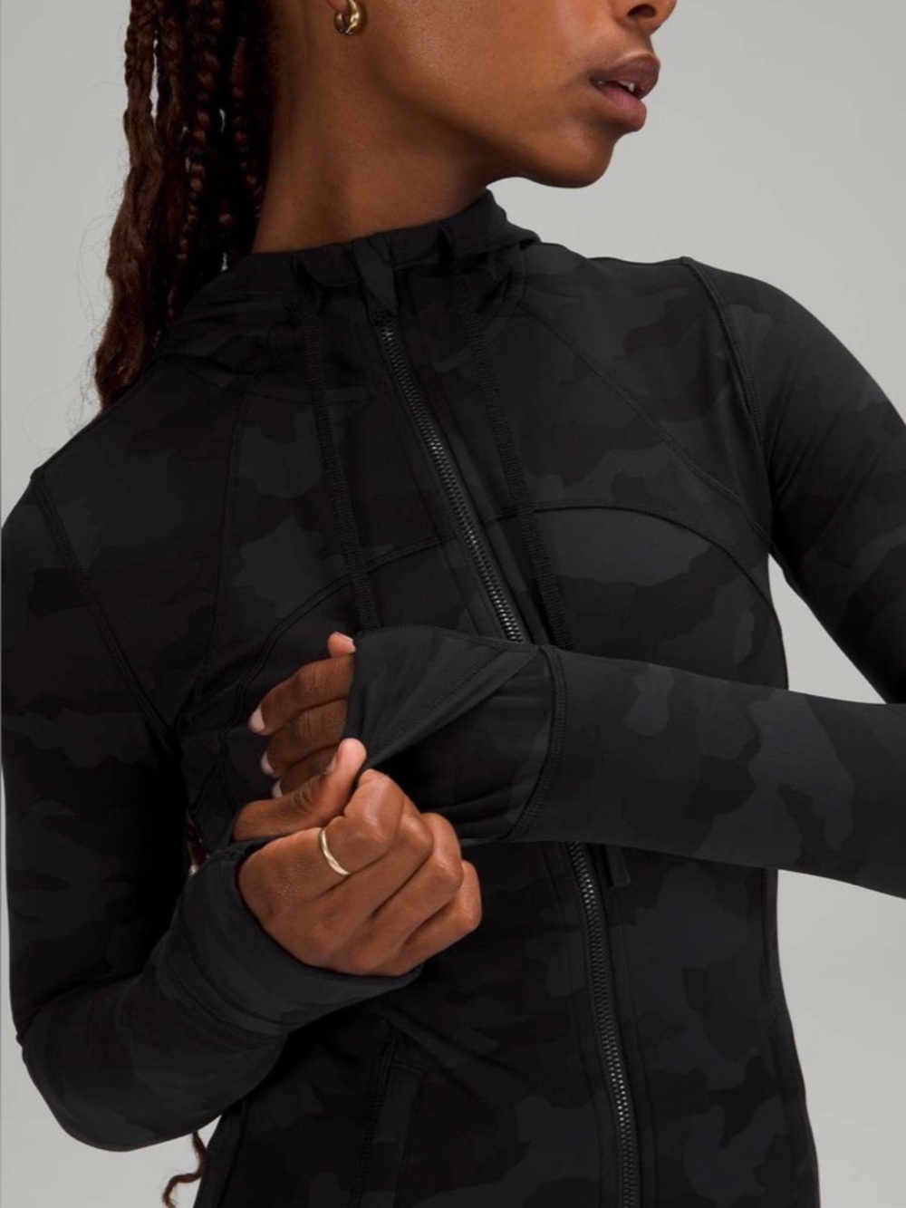 Lululemon hooded define camo jacket size 6